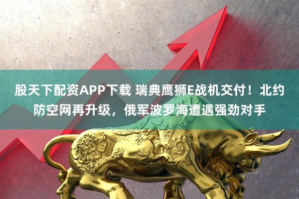 股天下配资APP下载 瑞典鹰狮E战机交付！北约防空网再升级，俄军波罗海遭遇强劲对手